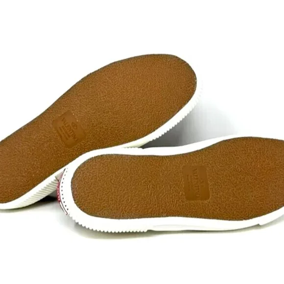 VALENTINO GARAVANI Vlogo Plaque Slip-on Sneakers In Brown - $850 - EU 42 / US 9